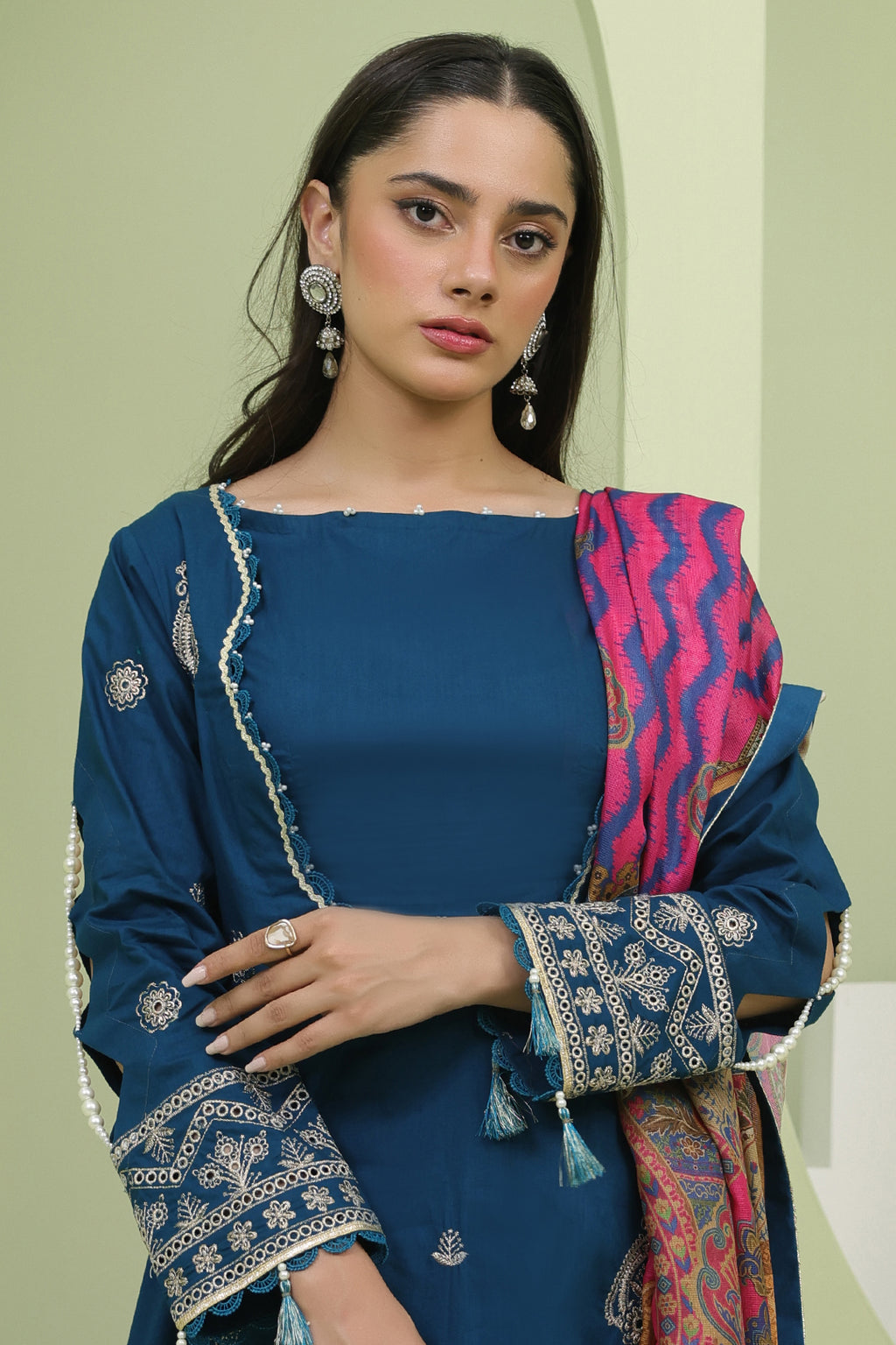 Embroidered Shirt Shalwar Dupatta - 1277