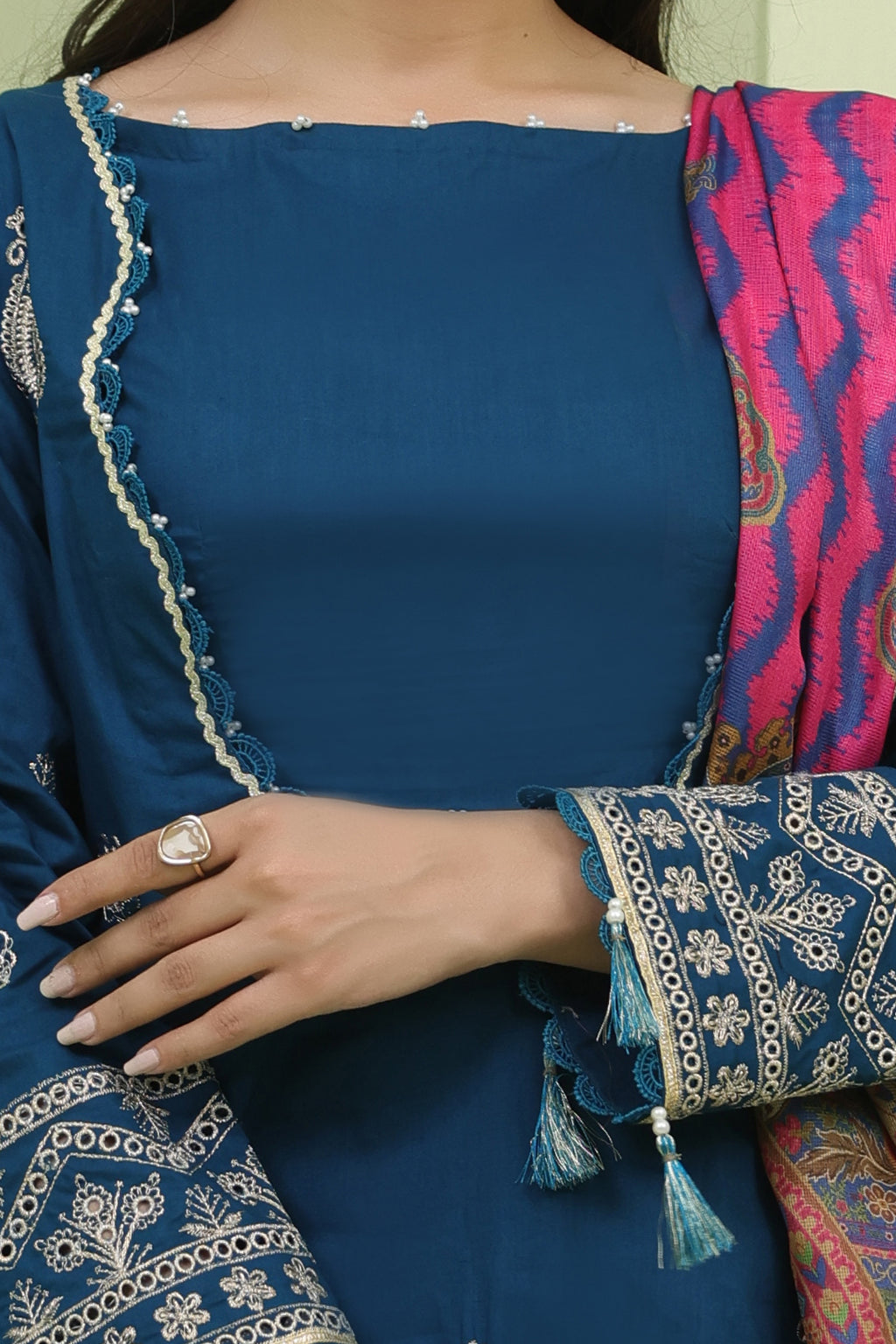Embroidered Shirt Shalwar Dupatta - 1277