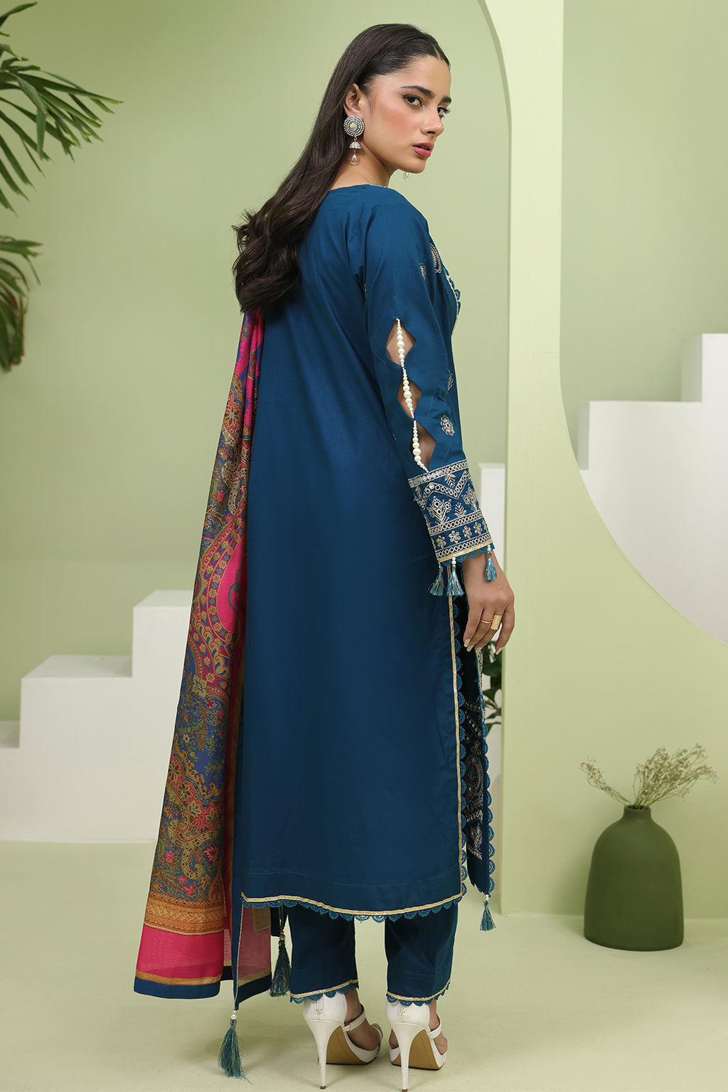 Embroidered Shirt Shalwar Dupatta - 1277
