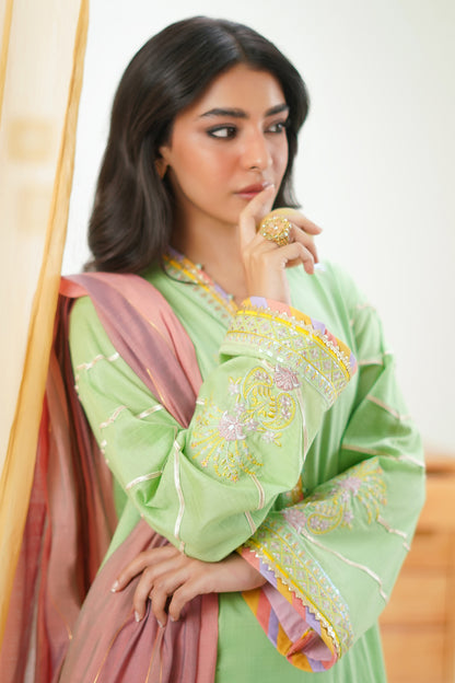 Embroidered Shirt Shalwar Dupatta - 1278