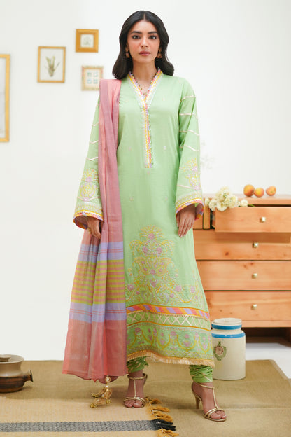 Embroidered Shirt Shalwar Dupatta - 1278