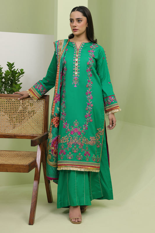 Embroidered Shirt Shalwar Dupatta - 1283