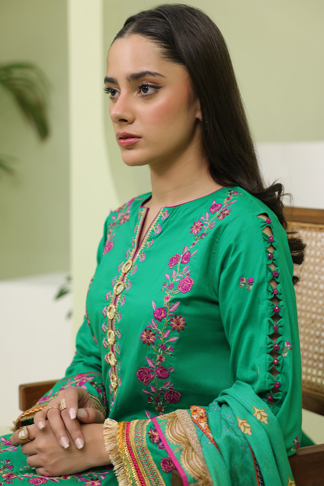 Embroidered Shirt Shalwar Dupatta - 1283