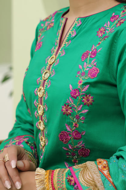 Embroidered Shirt Shalwar Dupatta - 1283