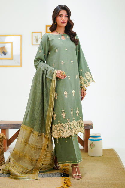 Embroidered Shirt Shalwar Dupatta - 1284