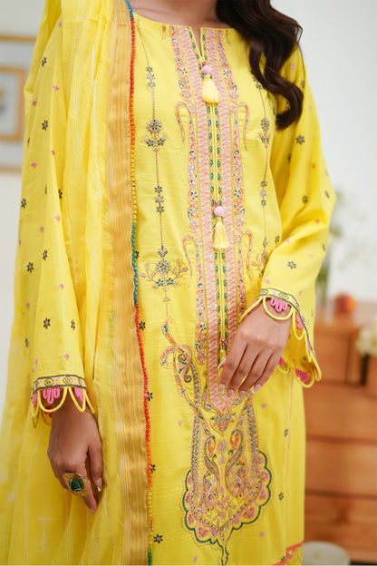 Embroidered Shirt Shalwar Dupatta - 1285