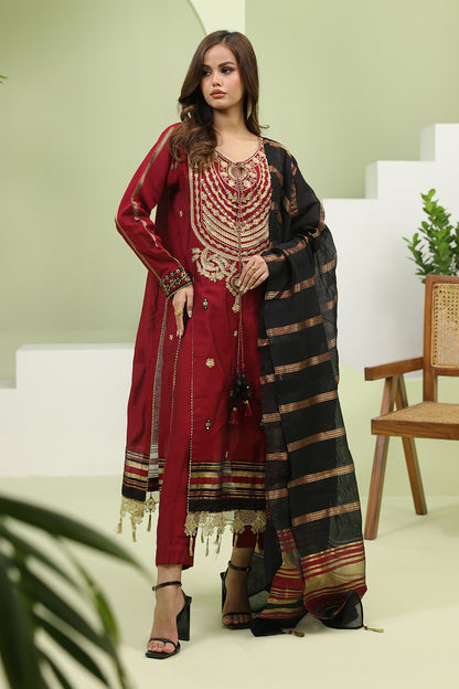 Embroidered Shirt Shalwar Dupatta - 1294