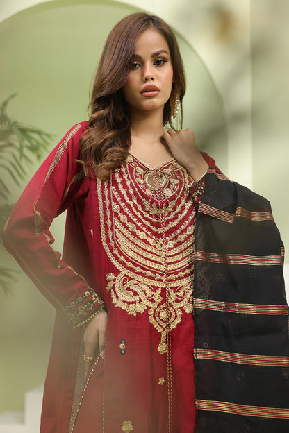 Embroidered Shirt Shalwar Dupatta - 1294