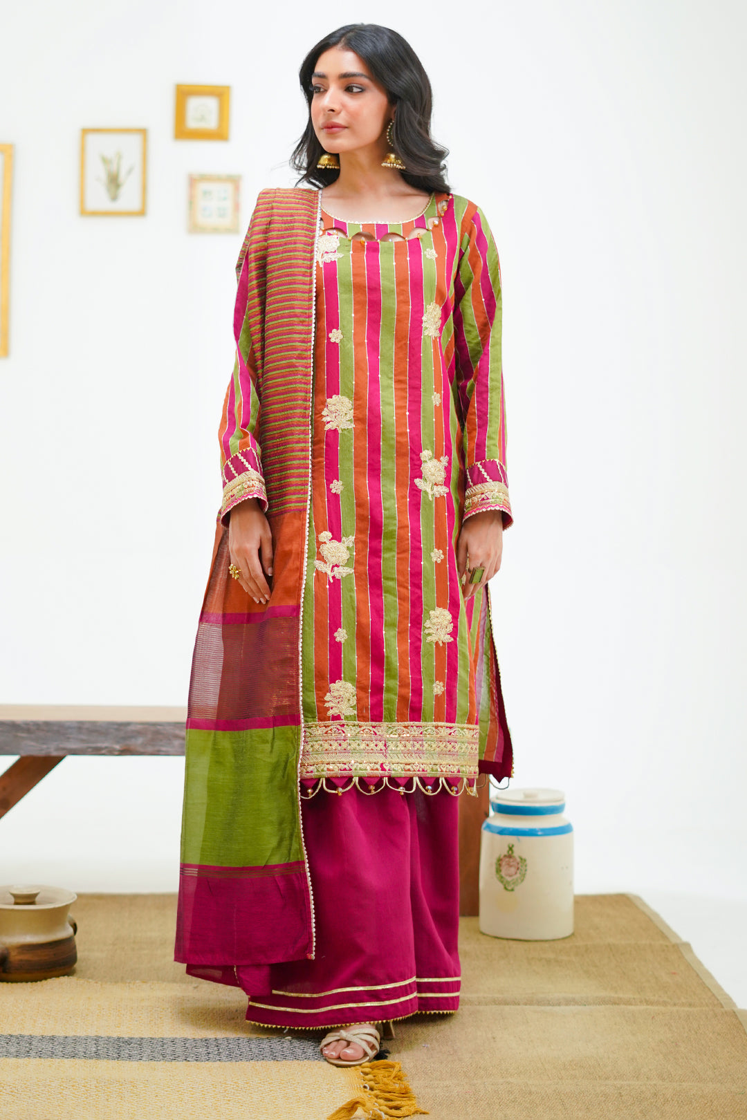 Embroidered Shirt Shalwar Dupatta - 1299