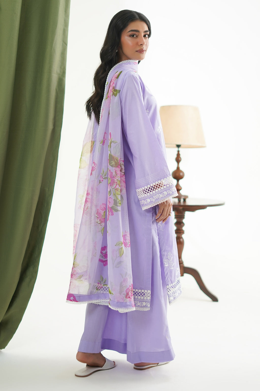 Embroidered Shirt Shalwar Dupatta - 1366
