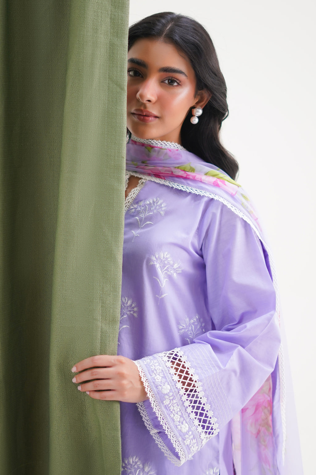 Embroidered Shirt Shalwar Dupatta - 1366