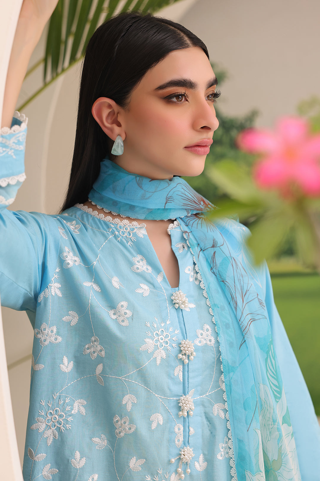 Embroidered Shirt Shalwar Dupatta - 1367