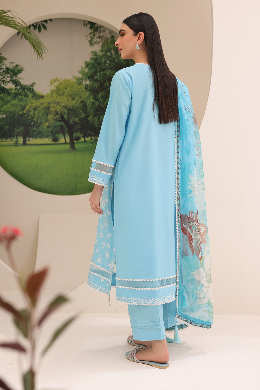 Embroidered Shirt Shalwar Dupatta - 1367