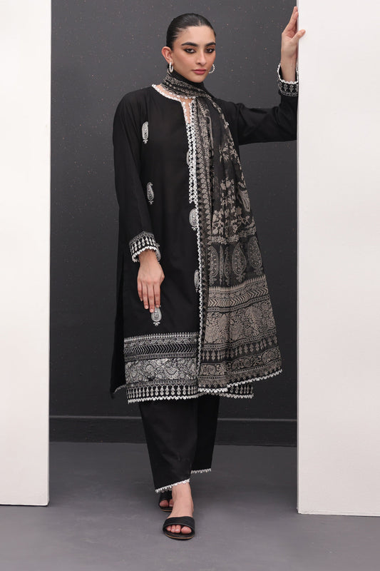 Embroidered Shirt Shalwar Dupatta - 1539