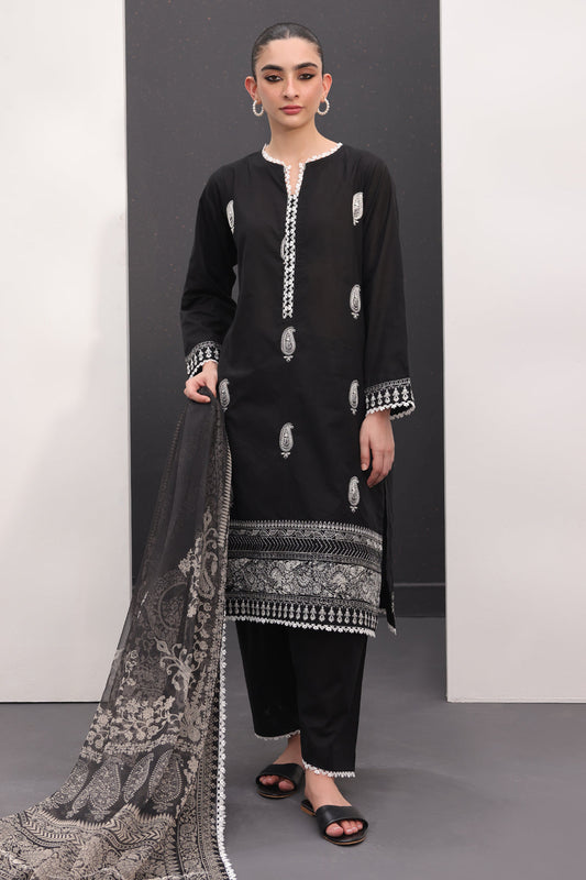 Embroidered Shirt Shalwar Dupatta - 1539