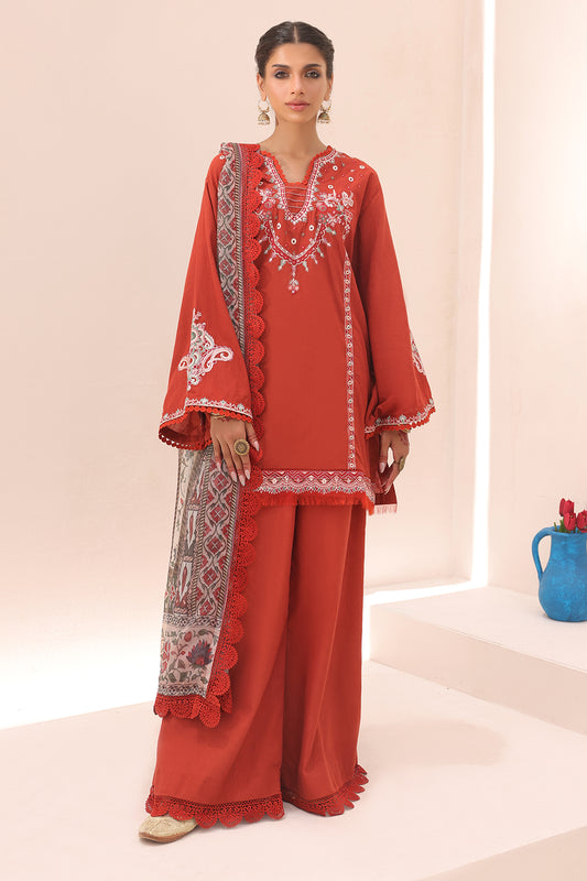 Embroidered Shirt Shalwar Dupatta - 1544