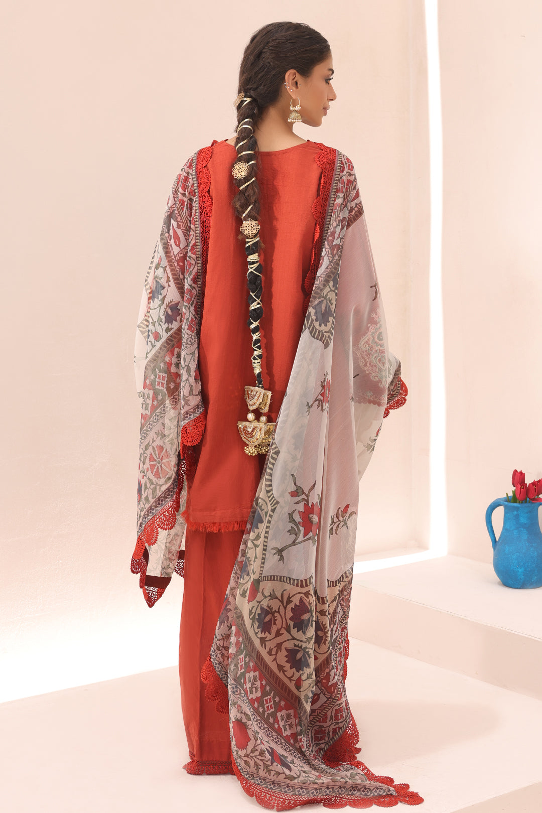 Embroidered Shirt Shalwar Dupatta - 1544