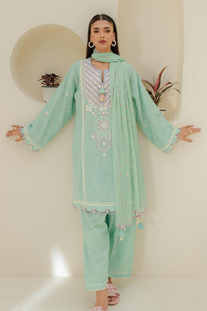 Embroidered Shirt Shalwar Dupatta - 1766