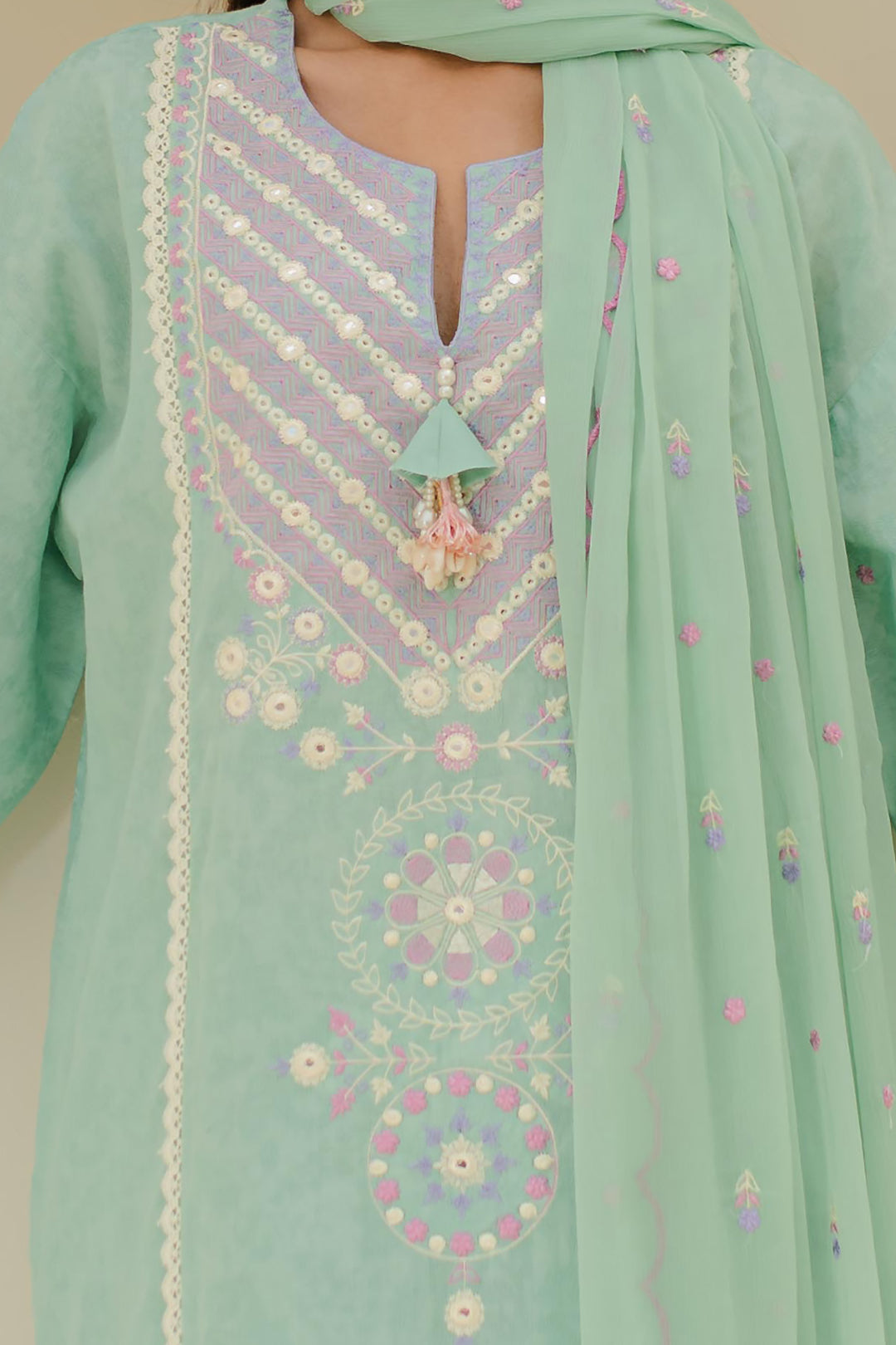 Embroidered Shirt Shalwar Dupatta - 1766