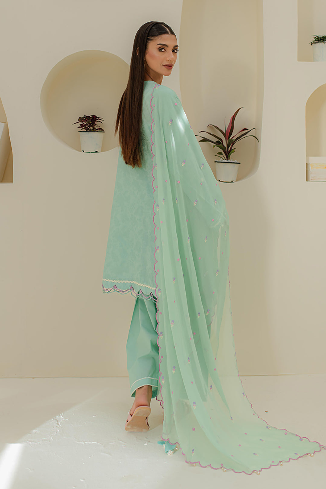 Embroidered Shirt Shalwar Dupatta - 1766