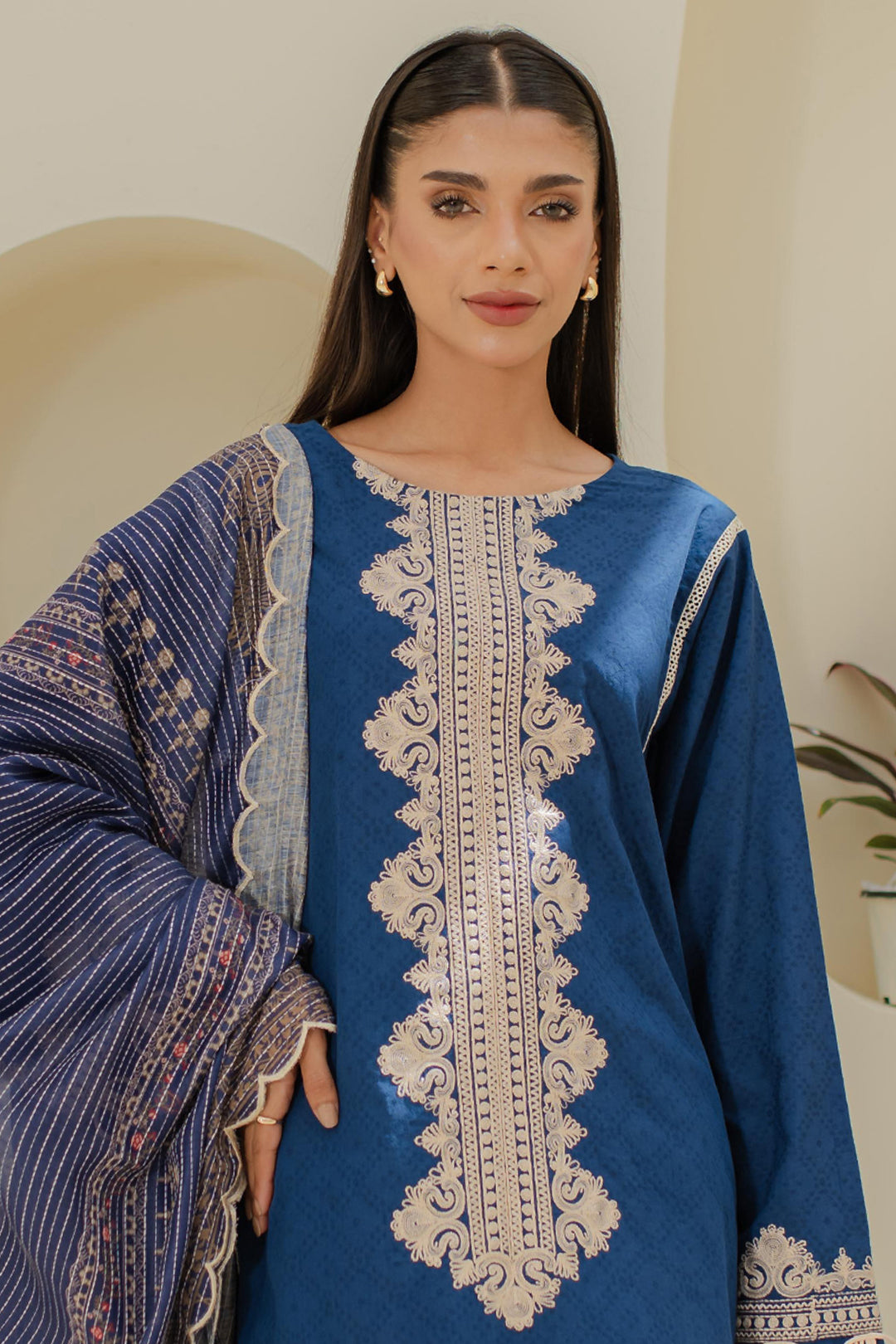 Embroidered Shirt Shalwar Dupatta - 1767