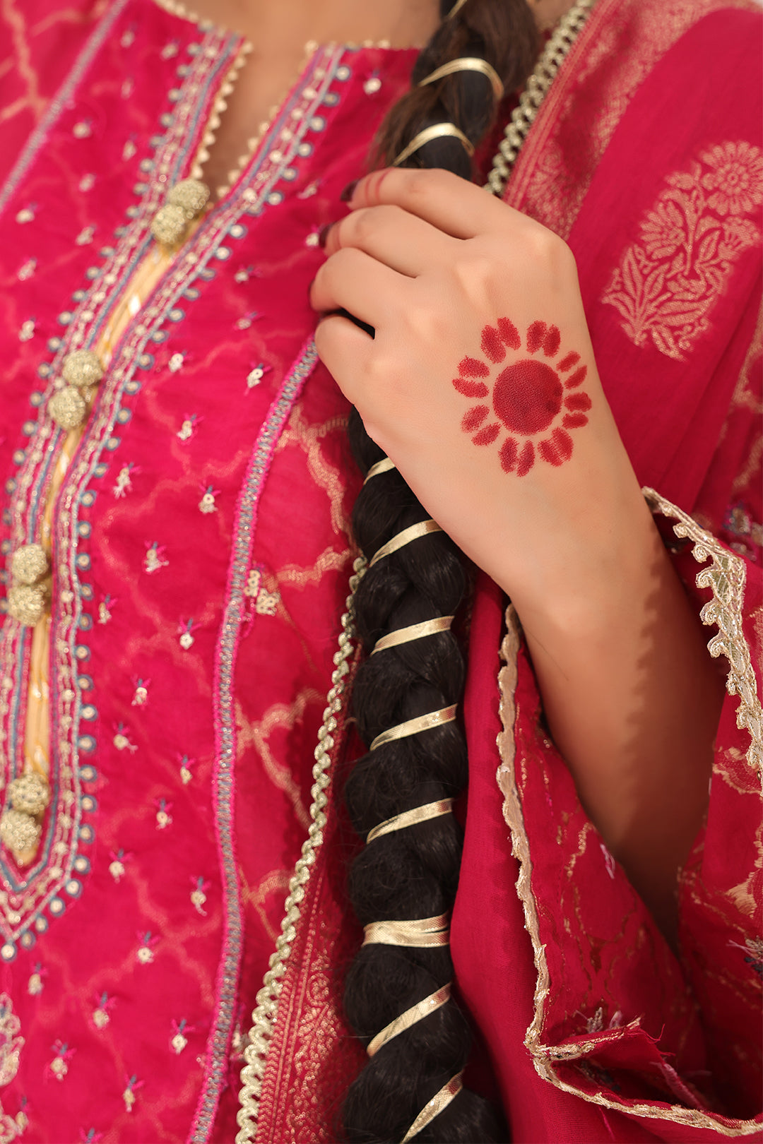 Embroidered Shirt Shalwar Dupatta - 1801
