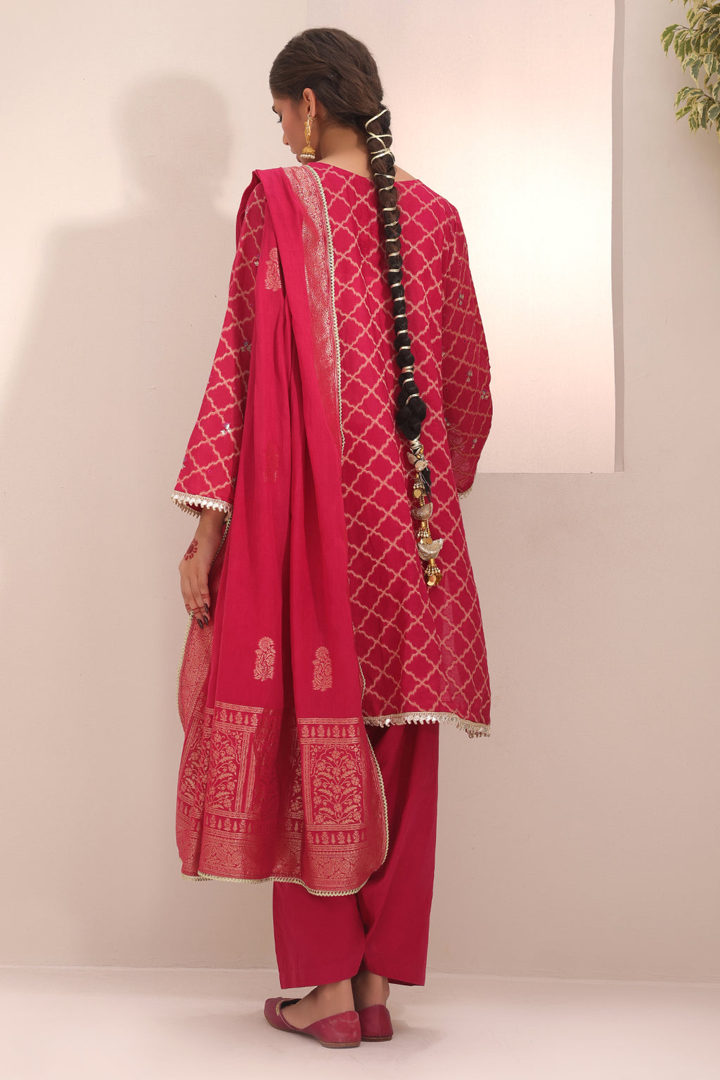 Embroidered Shirt Shalwar Dupatta - 1801