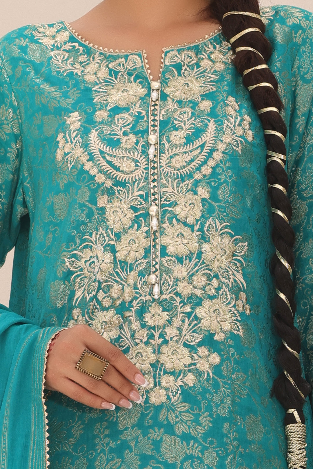 Embroidered Shirt Shalwar Dupatta - 1802