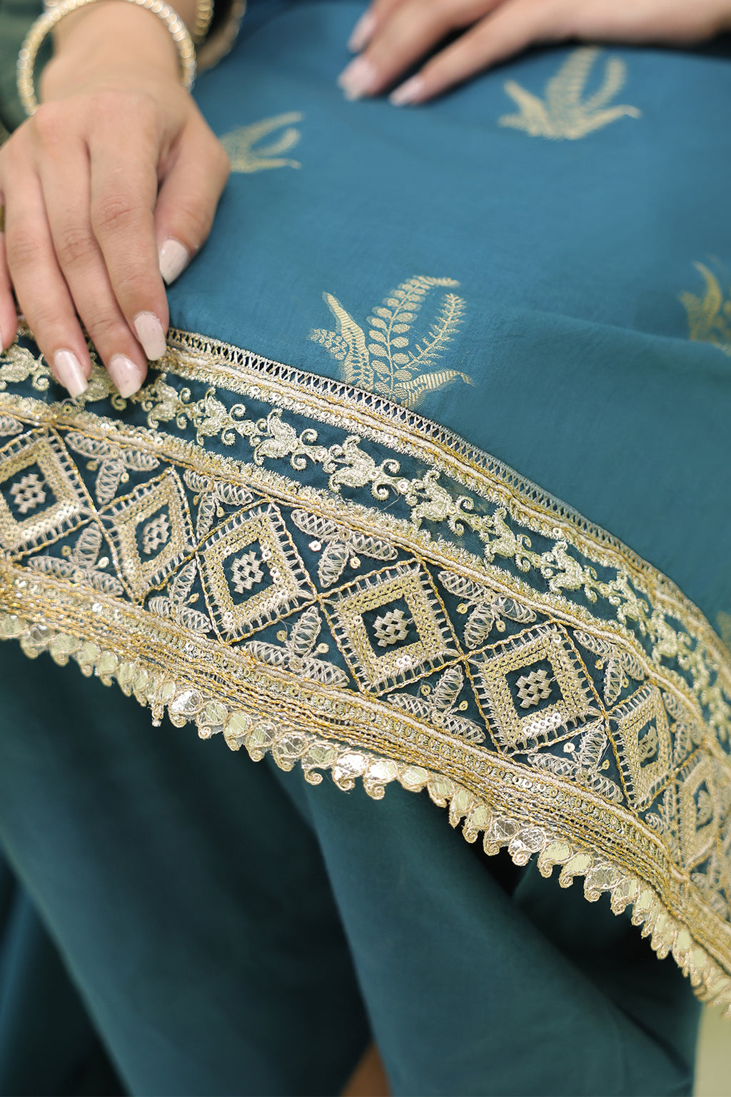 Embroidered Shirt Shalwar Dupatta - 1804