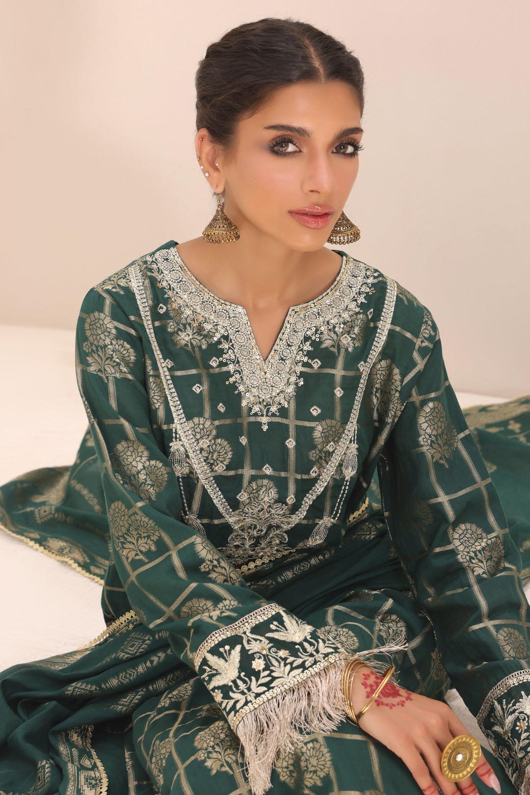 Embroidered Shirt Shalwar Dupatta - 1805