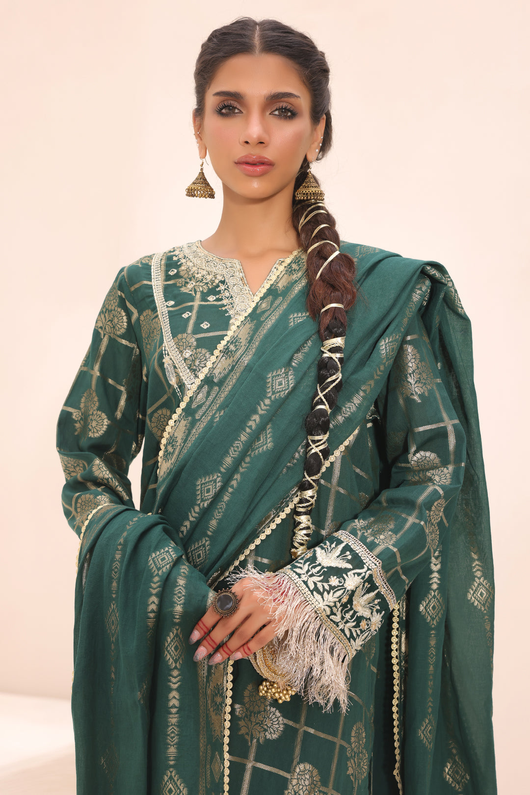 Embroidered Shirt Shalwar Dupatta - 1805