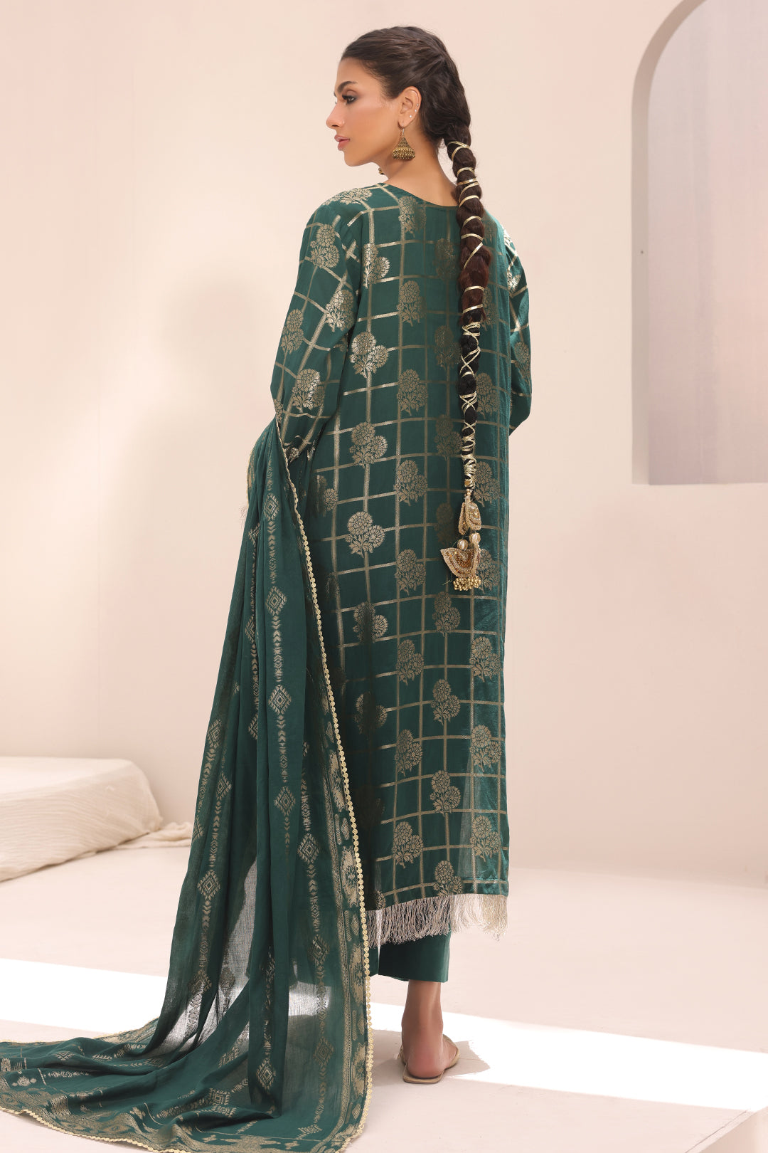 Embroidered Shirt Shalwar Dupatta - 1805