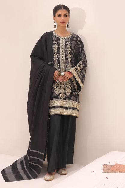 Embroidered Shirt Shalwar Dupatta - 1806