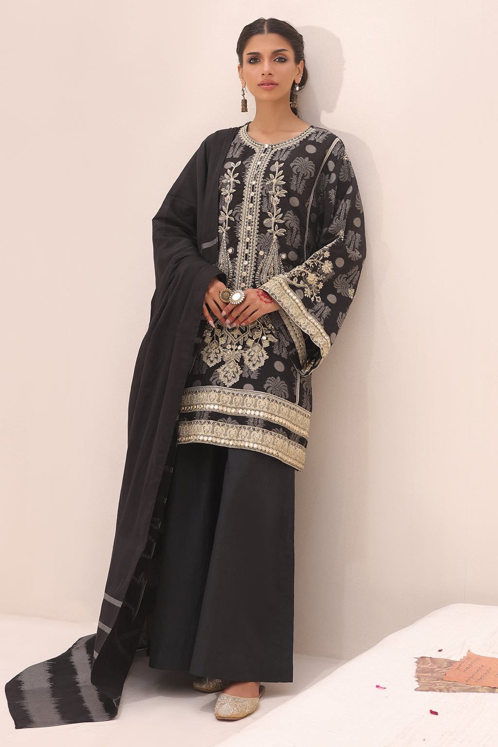 Embroidered Shirt Shalwar Dupatta - 1806