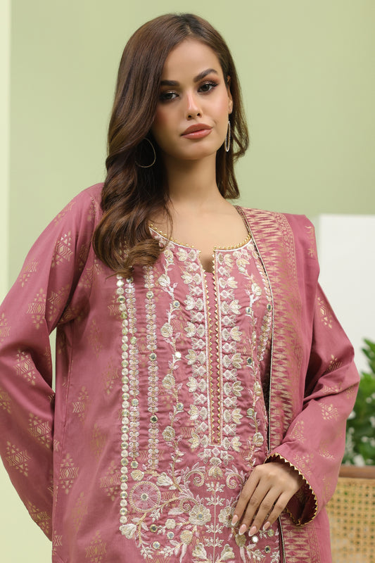 Embroidered Shirt Shalwar Dupatta - 1807