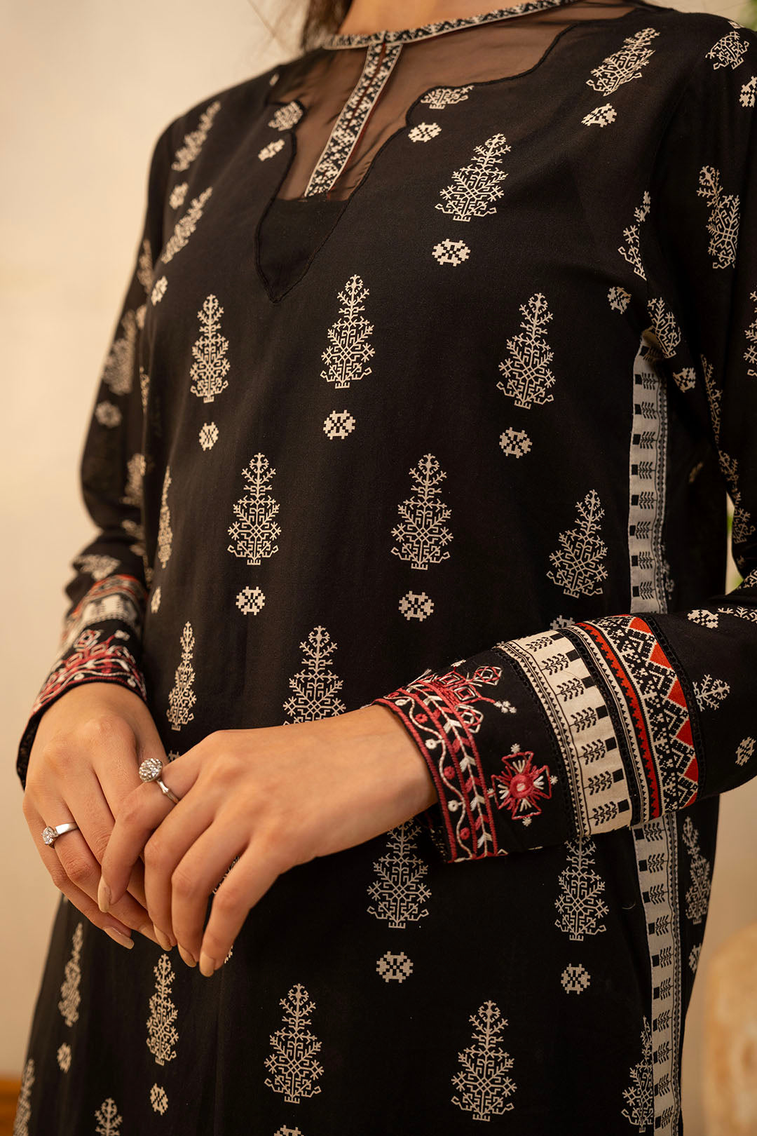 Embroidered Shirt Shalwar - 0018