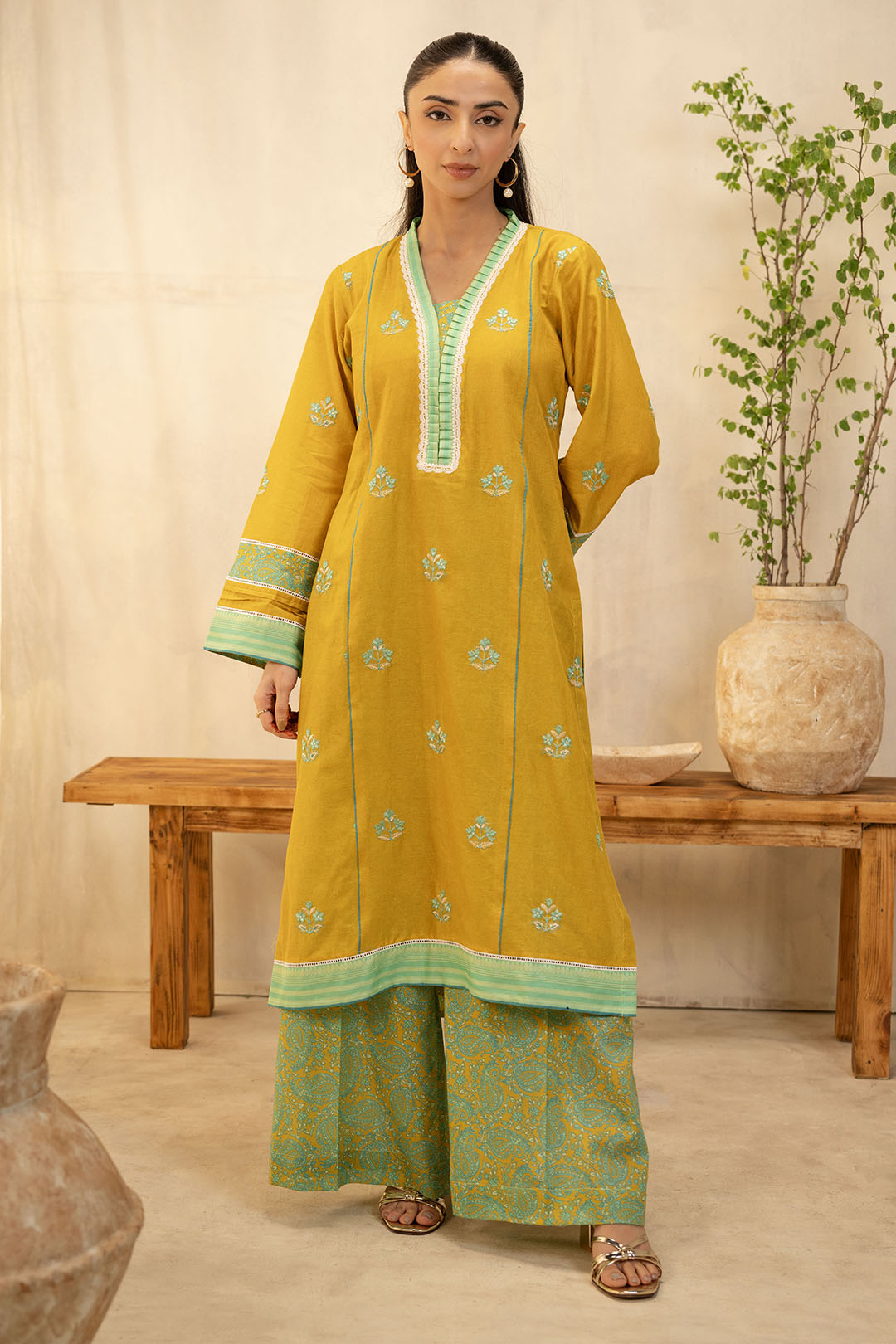 Embroidered Shirt Shalwar - 0020