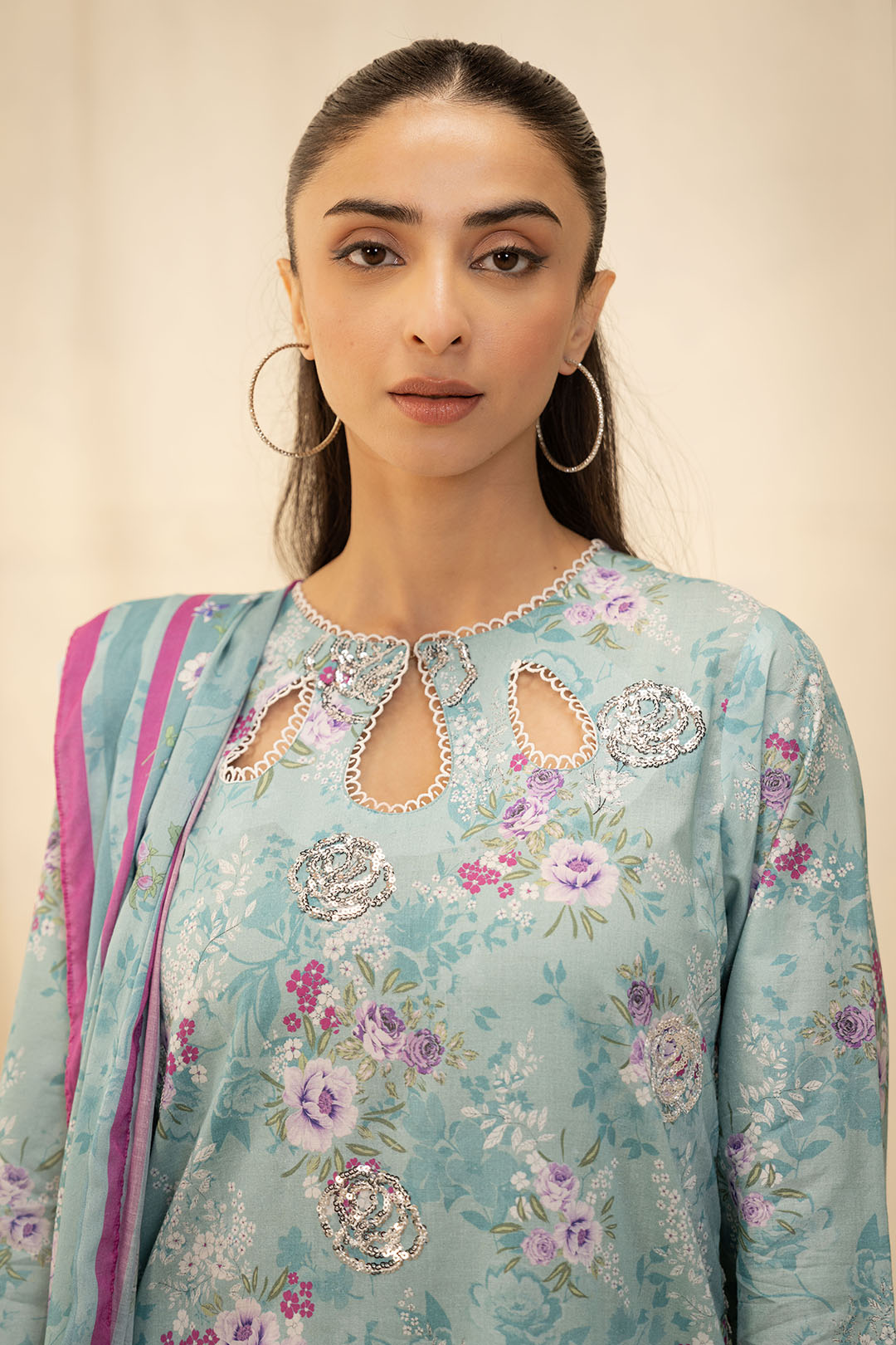 Embroidered Shirt Dupatta - 0021