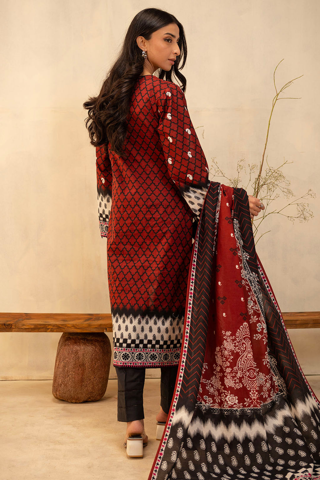 Embroidered Shirt Dupatta - 0024