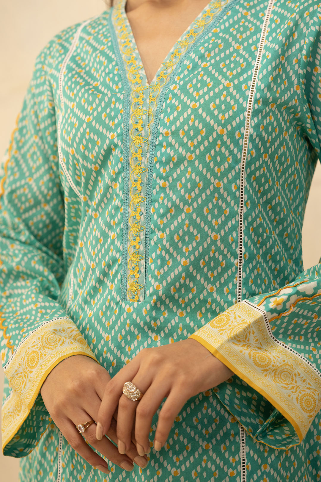 Embroidered Shirt Shalwar - 0096