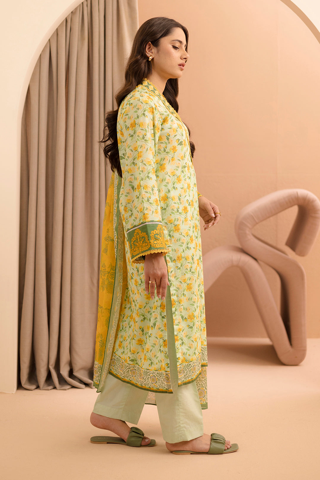 Embroidered Shirt Dupatta - 0104