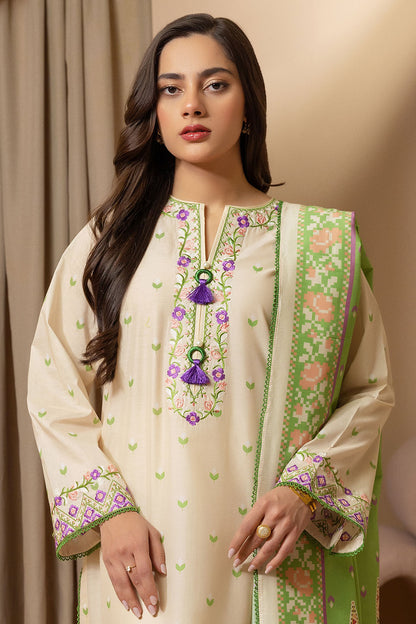 Embroidered Shirt Dupatta - 0105