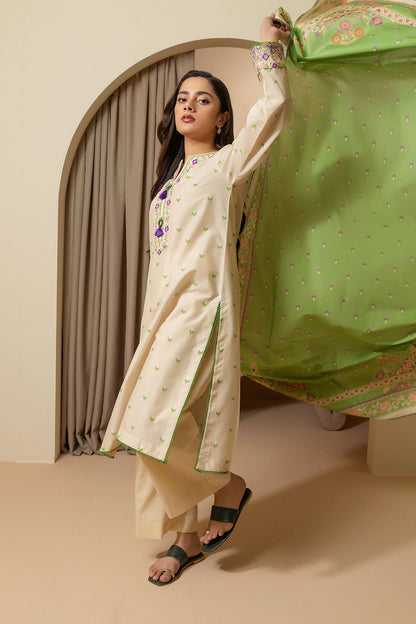 Embroidered Shirt Dupatta - 0105