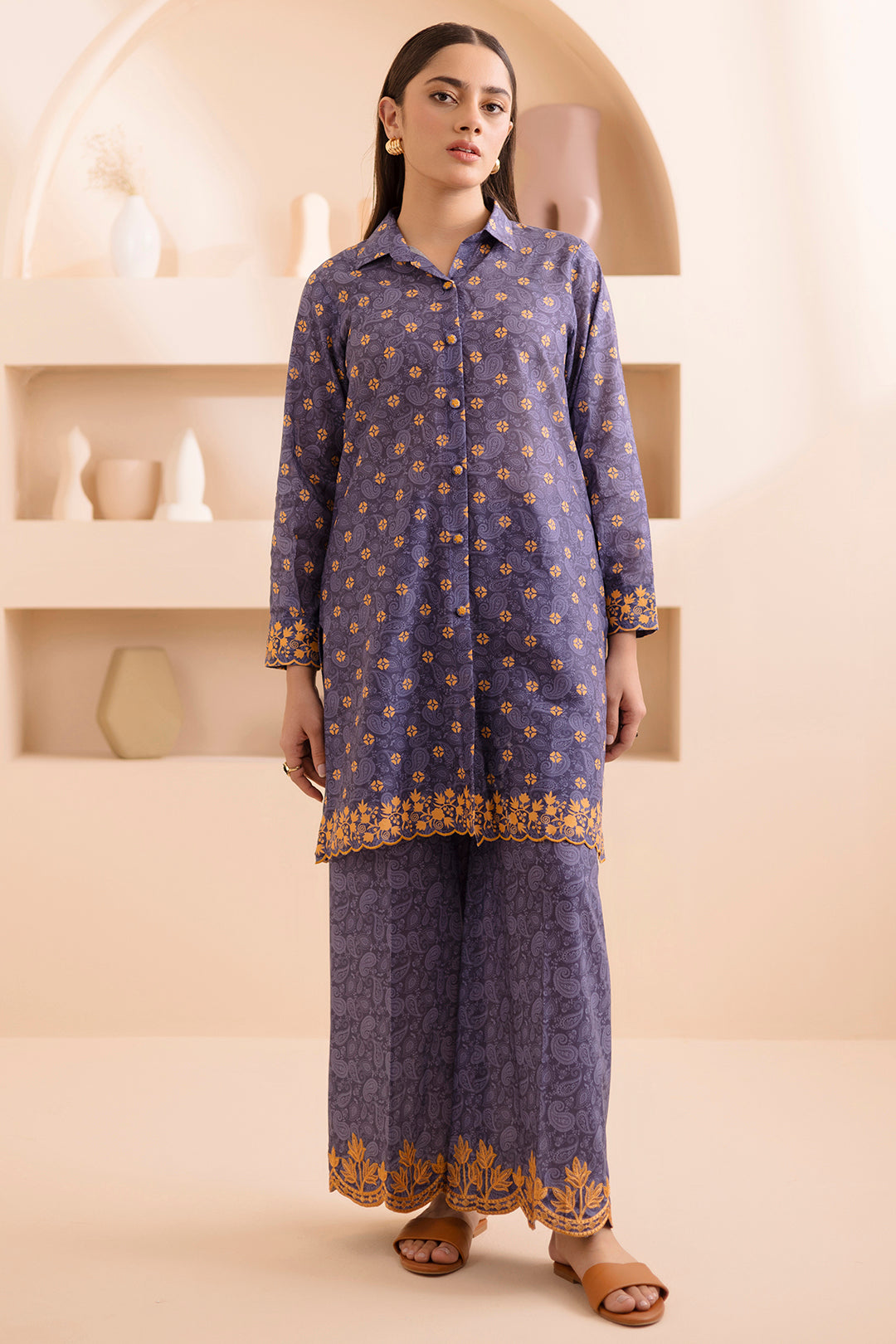 Embroidered Shirt Shalwar - 0165