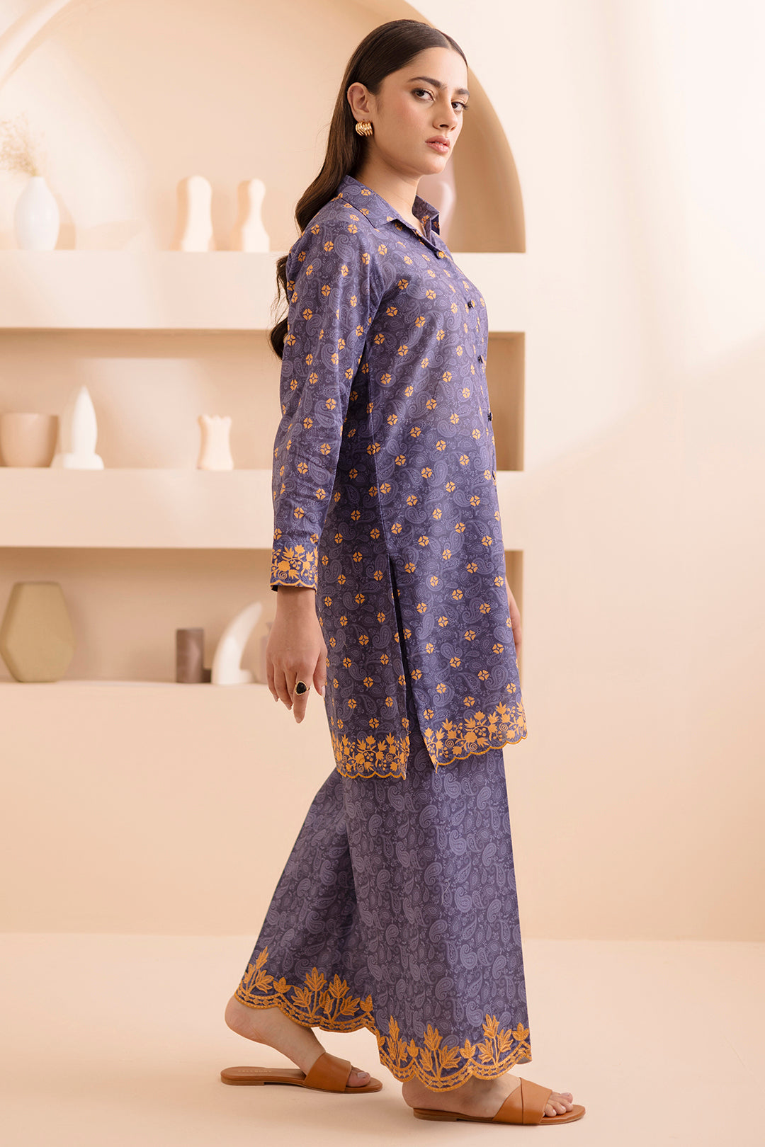 Embroidered Shirt Shalwar - 0165