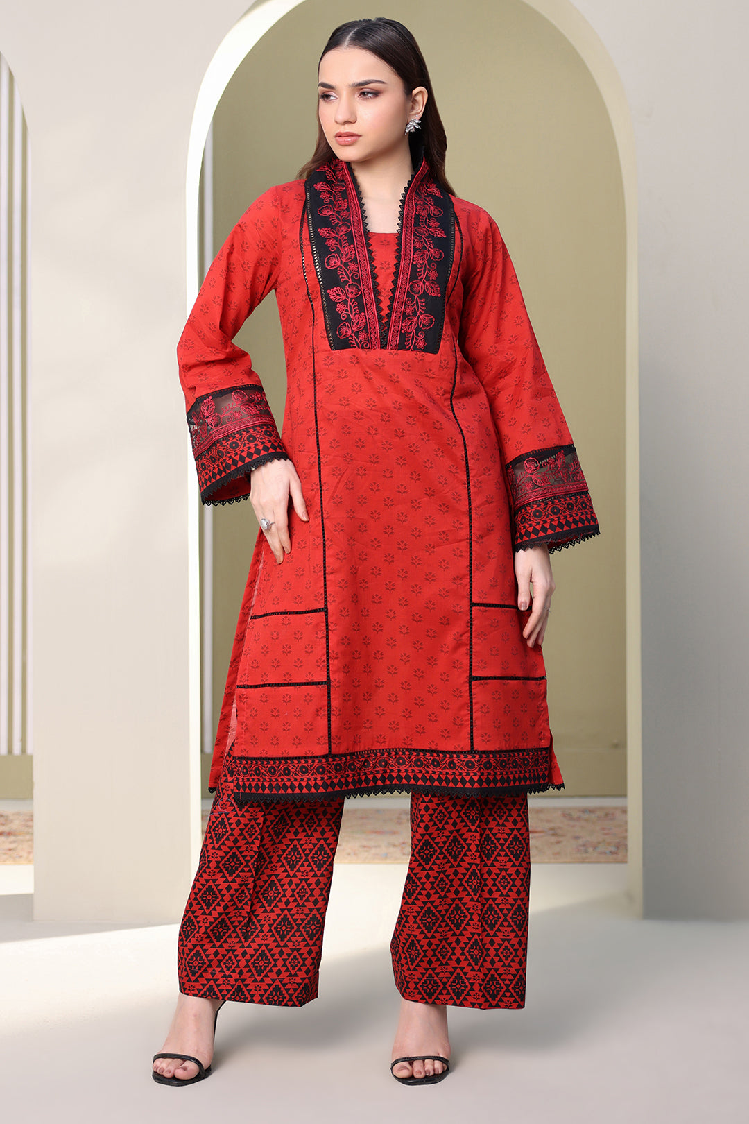 Embroidered Shirt Shalwar - 0168
