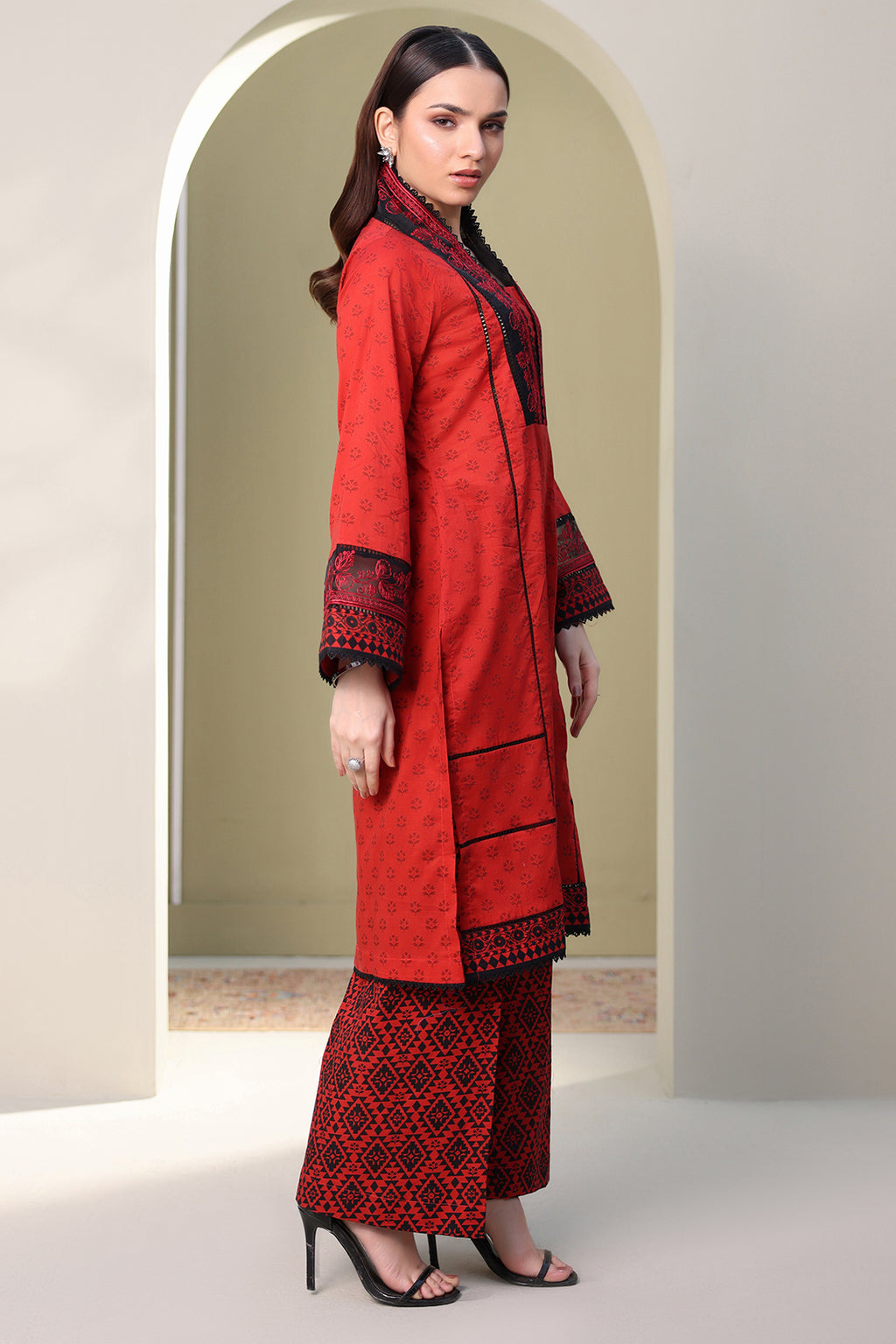 Embroidered Shirt Shalwar - 0168