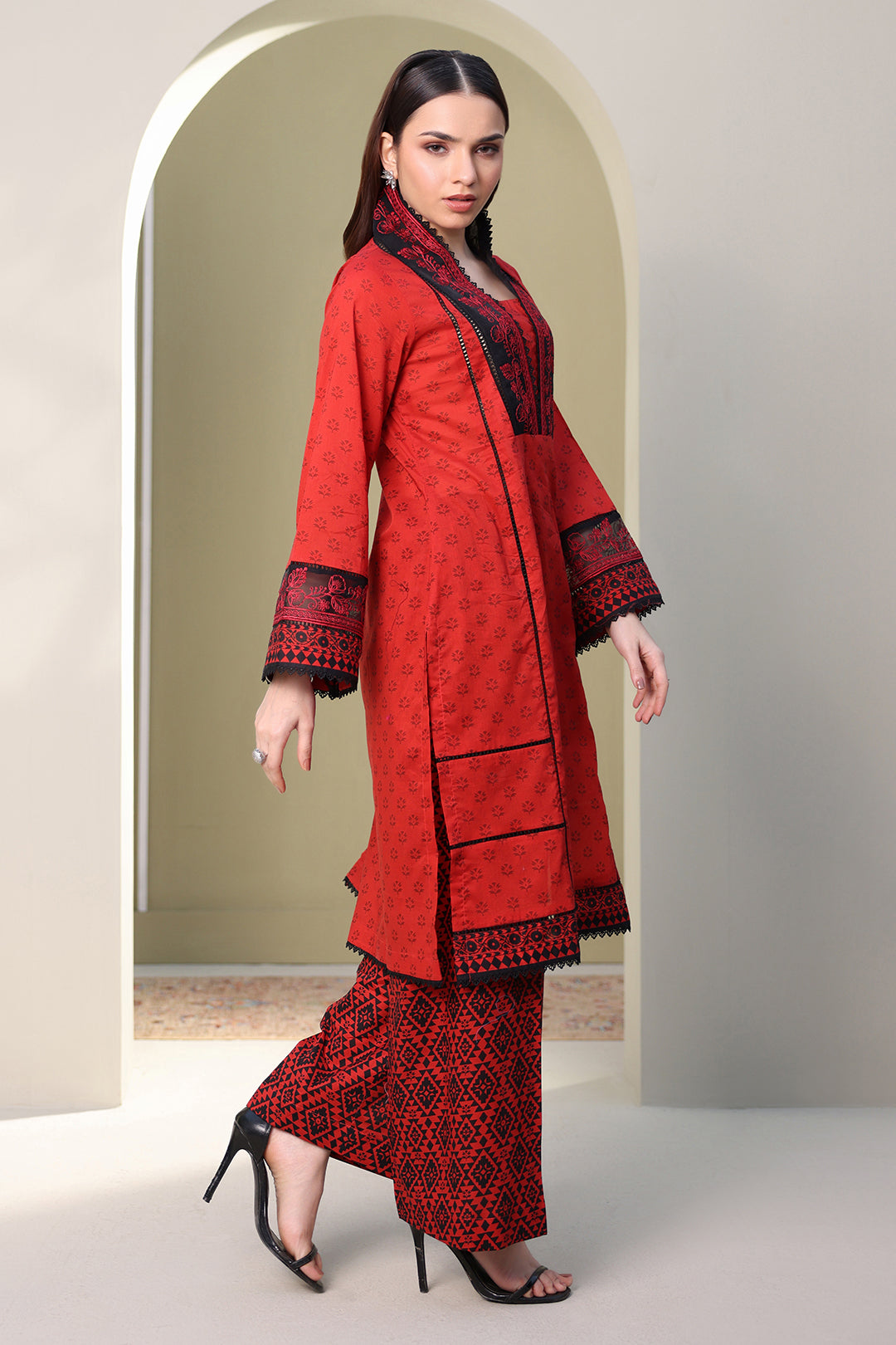 Embroidered Shirt Shalwar - 0168