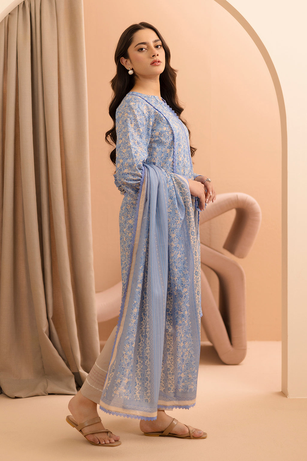 Embroidered Shirt Dupatta - 0175