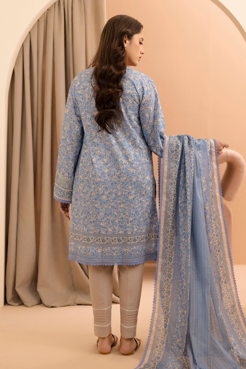 Embroidered Shirt Dupatta - 0175